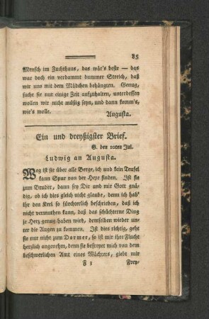 [Ein und dreyßigster Brief. - Vierzigster Brief.]
