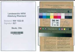 Entnazifizierung Otto Beule , geb. 02.01.1907 (Kaufmaennischer Angestellter)