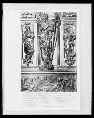 Hochaltar, 1. Obergeschoss, rechte Seite: Apostel Paulus