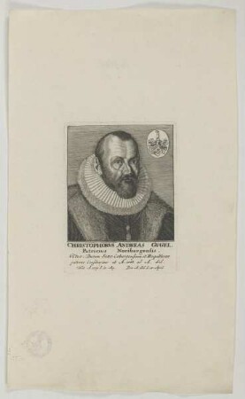 Bildnis des Christophorvs Andreas Gugel