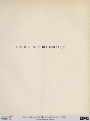 Opombe in bibliografija