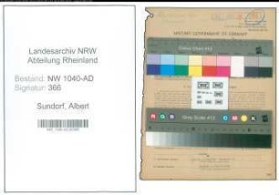 Entnazifizierung Albert Sundorf , geb. 25.11.1902 (Landwirt)