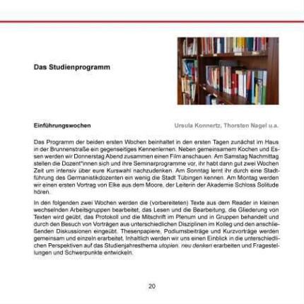 Das Studienprogramm