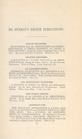 Mr. Murray's recent publications