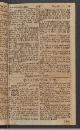 Das 5. Buch Mose / Deuteronomium