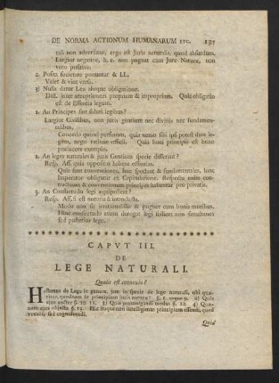 Caput III. De Lege Naturali.