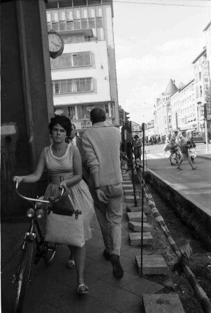 Verbreiterung der Karlstraße zwischen Kaiserstraße und Ludwigsplatz.