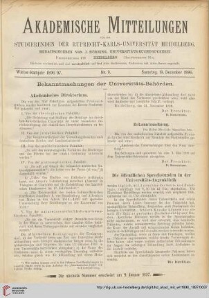 Nr. 9 (19. Dezember 1896)