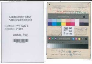 Entnazifizierung Paul Loehde , geb. 14.04.1896 (Faerber)