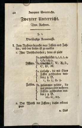 42-71, Zweyter Unterricht.