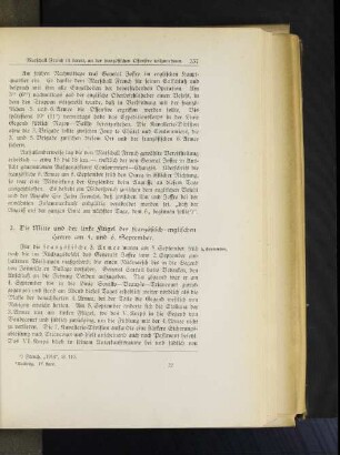 2. Die Mitte und der linke Flügel des französisch=englischen Heeres am 5. und 6. September.