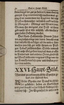 XXVI. Haupt-Stück. Woraus zu erkennen ob die Speisen gesund oder schädlich seyn