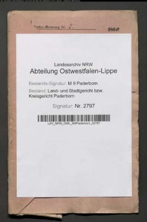 Erblasser: Mesch, Maria Franziska: