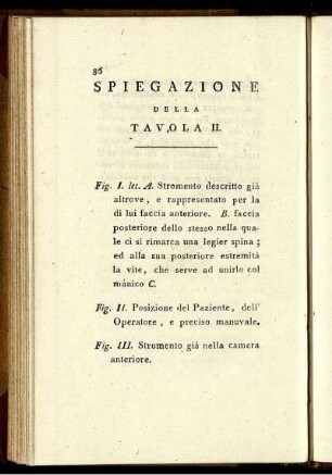 Spiegazione Della Tavola II.