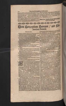 Vom Hertzogthum Savoyen, und Fürstenthum Piemont.