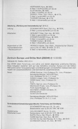 Zentrum Europa und Dritte Welt