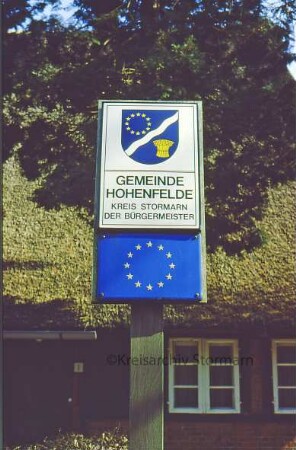 Gemeindeschild "Hohenfelde"