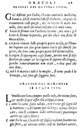 Oracoli Del Dottore Svsio.