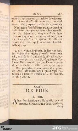 XXXIV. De Fide.
