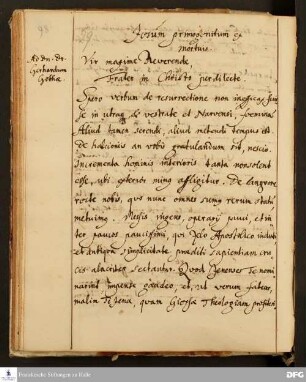 Brief von August Hermann Francke an Johann Ernst Gerhard.