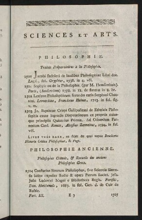 37-264, Sciences et Arts