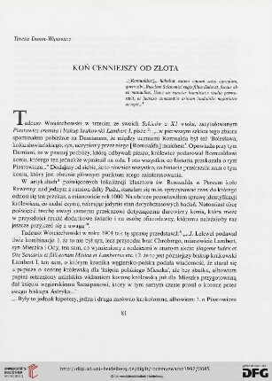 36: Koń cenniejszy od złota
