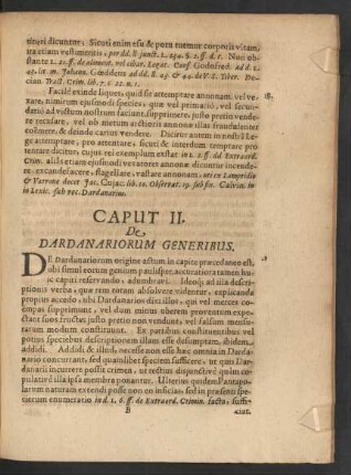 Caput II. De Dardanariorum Generibus.