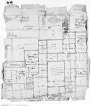 Rom, Palazzo Monte di Pietà, Grundriss des zweiten Obergeschosses