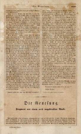 Die Genesung