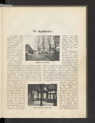 VII. Gasthäuser.