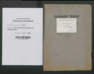 Verwaltung des Kirchenguts der reformierten Gemeinde zu Syburg und Westhofen