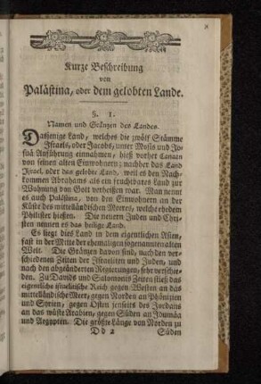 §. 1. Namen und Gränzen des Landes.