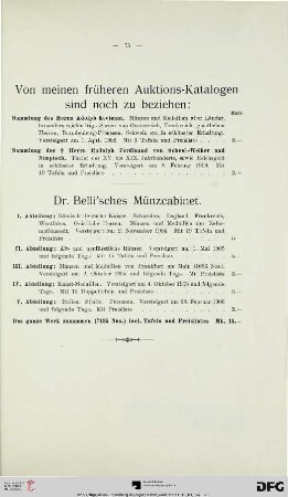Dr. Belli’sches Münzcabinet