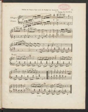 No. 2: Cavatina de Ugo di Parigi di Donizetti : Op. 502. No. II