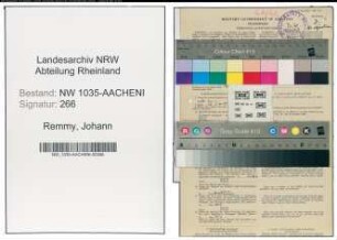 Entnazifizierung Johann Remmy , geb. 17.07.1908 (Steiger)