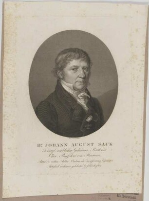 Bildnis des Johann August Sack