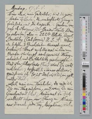 Brief an Ida Dehmel