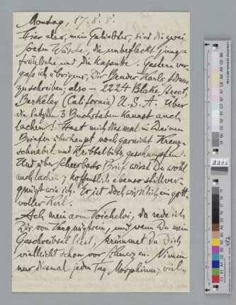 Brief an Ida Dehmel