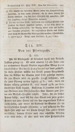 Tit. XIV. Von der Pferdezucht