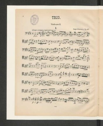 Trio. Violoncello.