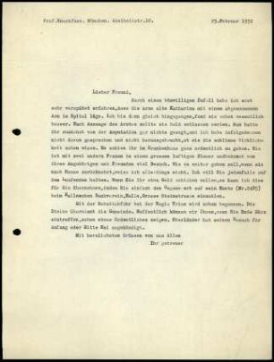 G. Karo an H. Knackfuß