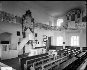 Schöntal Kloster Schöntal Neue Abtei 1. Obergeschoss Südflügel Festsaal (1753/1758) Empore mit Orgel (um 1835)