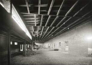 Güstrow. Versammlungs- und Ausstellungshalle (um 1935). Inneres während der Erbauung