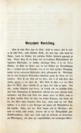 Vierzehnte Vorlesung