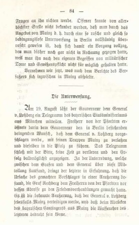 Die Unterwerfung.