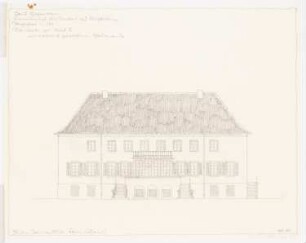 Herrenhaus Hohenborn bei Kassel Umbau: Parkansicht 1:100