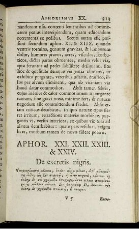 [Aphor. XXI. - XXVIII.]