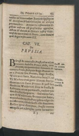 Cap. VII. De Prussia.