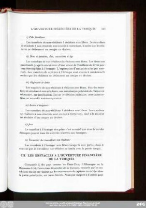 III. Les Obstacles A L'Ouverture Financière De La Turquie
