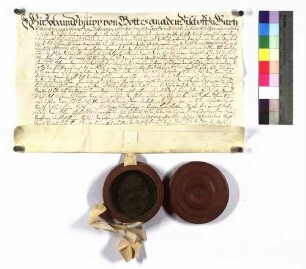Bischof Johann Philipp an alle Grafen Hohenlohe verleiht Kälberbach.